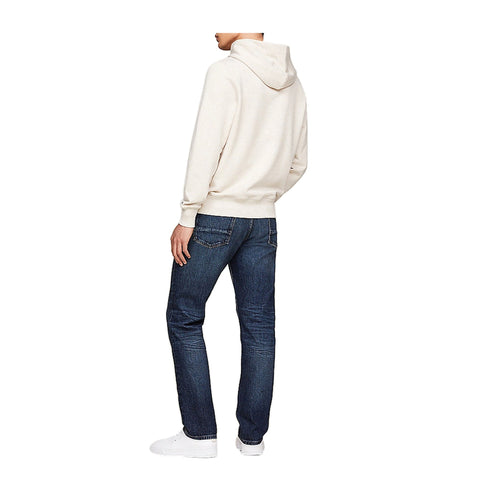 Tommy Hilfiger Felpa con cappuccio Felpa Uomo logo in grosgrain Latte A24 - TOMMY HILFIGERMW37117 - HCX - M - Francavilla Moda